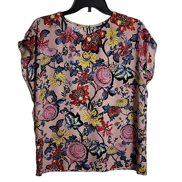 Halogen Boxy Floral Top, Medium - Picture 1 of 7